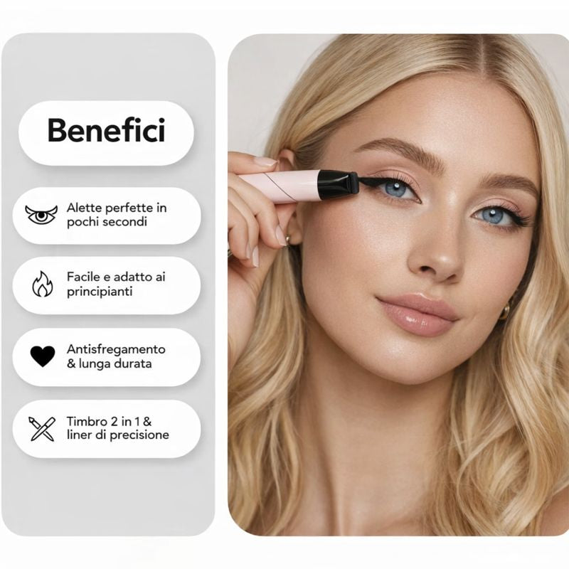 Eyeliner rotante a doppia punta