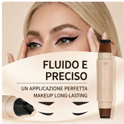 Eyeliner rotante a doppia punta